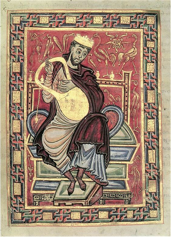 kutxx:
“1.
King David (The Egbert Psalter, also known as the Gertrude Psalter or Trier Psalter) (Romanesque period)
10th century, miniature, Cividale, Italy
”