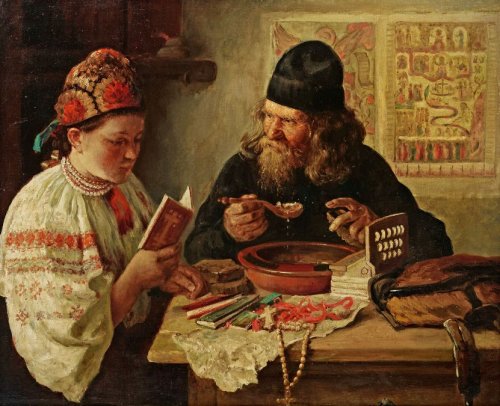 betweenfairytalesandreality:
““Отдых на пути из Киева” (Rest on the way from Kiev)
Vladimir Makovsky, 1888
”