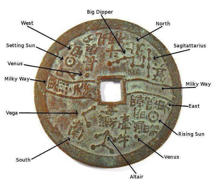 cultureincart:
“ Star map on an ancient Chinese coin. #China
古钱币上的星象
”