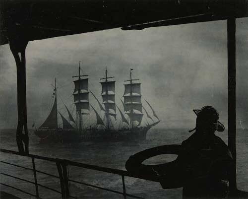hauntedbystorytelling:
“ A. Aubrey Bodine :: (American, 1906 - 1970) A sailor looking at a clipper ship, 1940
”