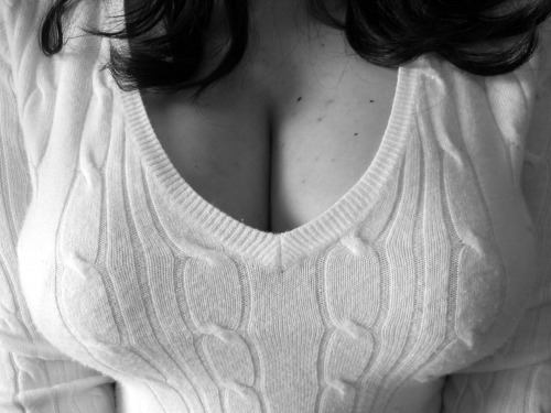 mywifeboobs:

Wife’s tits in a sweater…an older pic, but still a...