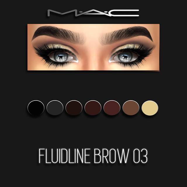 mac-cosimetics:“Fluidline Brow 03 by MAC (Enabled for HQ)** For a perfectly tailored finish, a waterproof tinted gel for a bold and long-lasting appeal. Available in Ash Blonde,Dirty Blonde True Brunette, Amber, Soft Amber, Soft Brown, Dark...