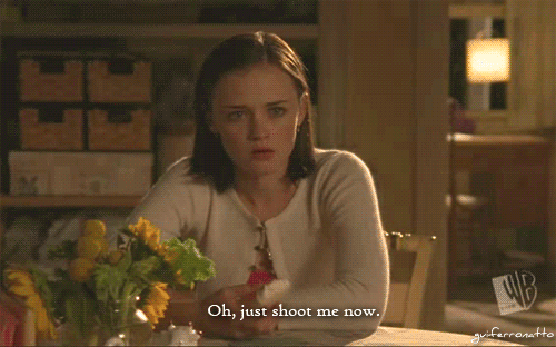 Image result for rory gilmore kill me gif