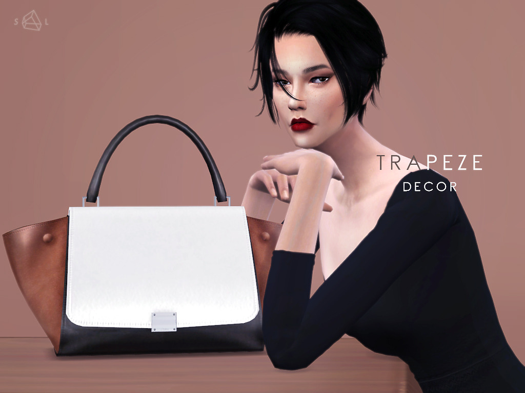 Decor Handbag - TRAPEZE- 8 colors- Find it under ‘Clutter’- 2000DOWNLOAD - Simfileshare