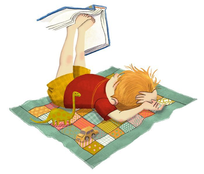 bibliolectors:
“ Go reader posture! / Vaya postura lectora! (ilustración de Erin Taylor)
”