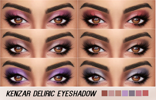 kenzar-sims:
“ Deliric Eyeshadow • 8 swatches
• Sim by @simpliciaty Thank youuuu !
• Hope you like it !
• Tag me if you use it !
Download eyeshadow(Simfileshare) ”