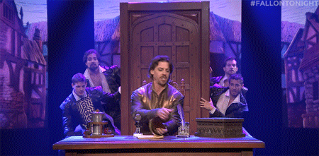 Christian Borle as Will Shakespeare in Something Rotten <