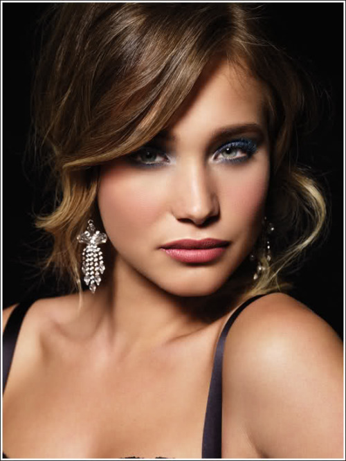 Hannah Davis for Bobbi Brown Party Collection, Holiday 2011.