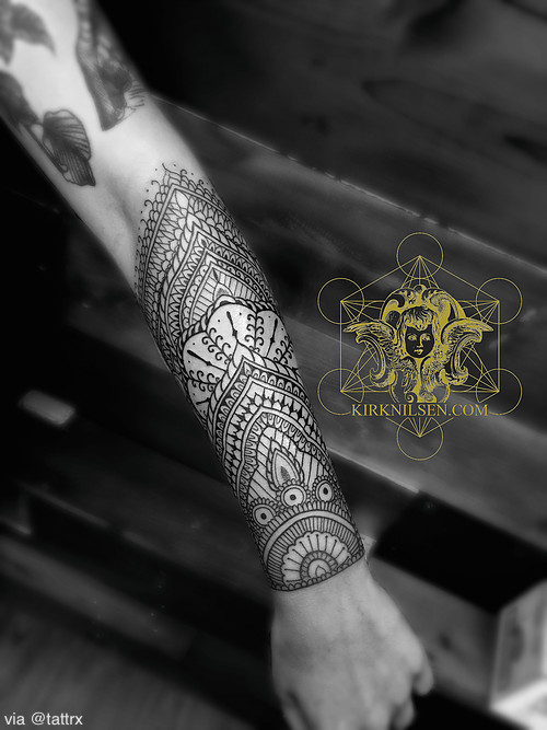 Tattoo tagged with: pennsylvania, henna, mehndi, california, kirk nilsen,  blackwork, jersey, new jersey, sacred geometry, mandala, geometric, tattrx,  geometry 