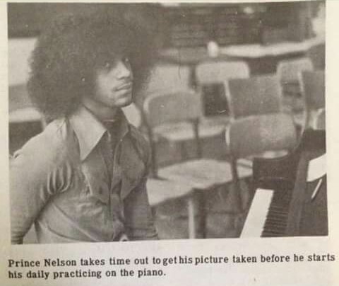 Prince In his high school newspaper .