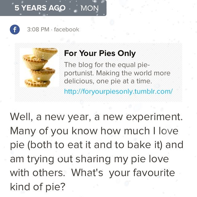 Five years ago, I started ForYourPiesOnly.com as a new experiment fueled by “new year” feelings of possibility. It was scary at the start, but it’s brought so much to my life that I thank past Sunny for putting herself out there. Stop talking about...