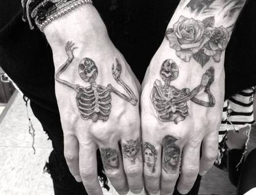 Tattoo tagged with: fine line, skeleton, horror, doctor woo, small,  anatomy, grey, tatuajes, black, hand, tatuaje 