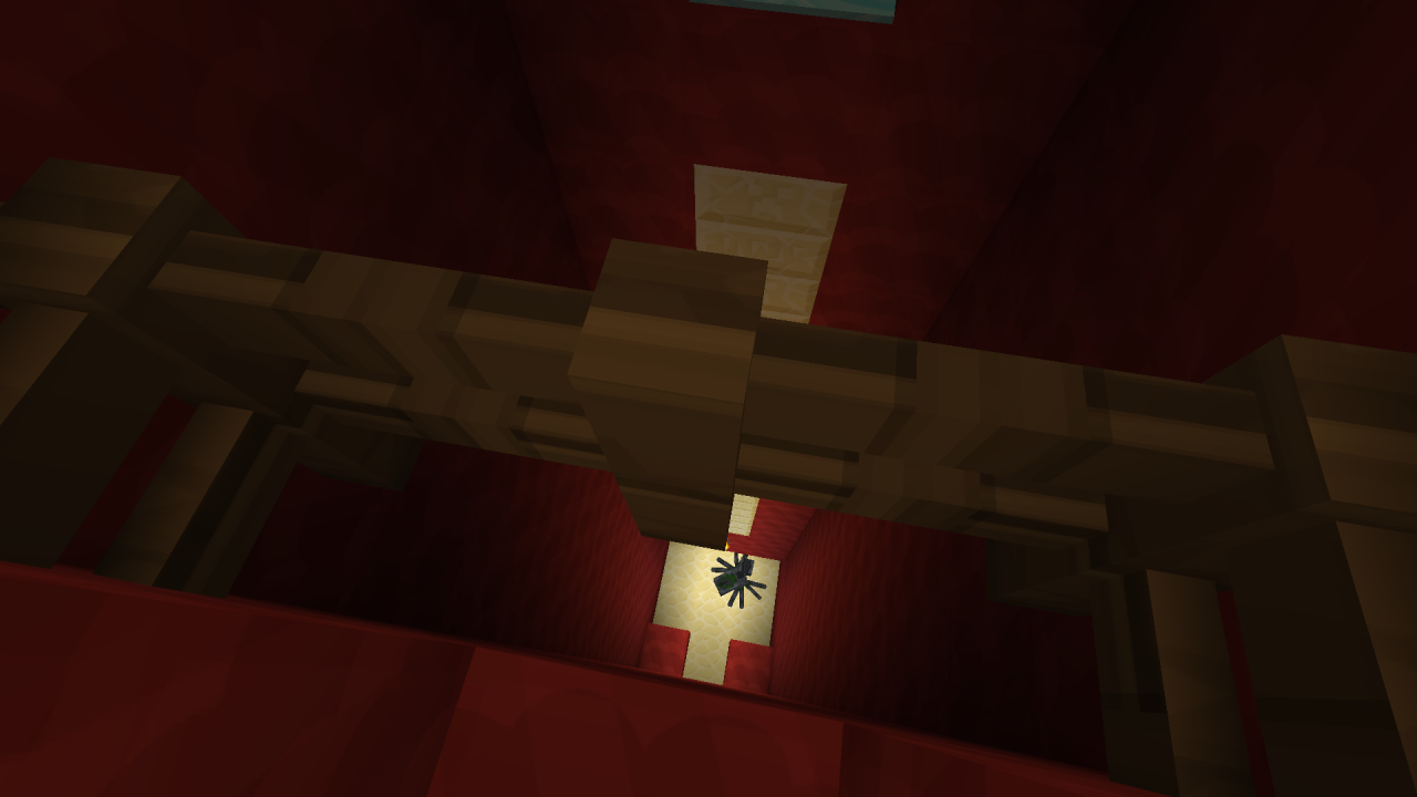 Minecraft screenshot XP Farm “Spiders” (cleaning hdd)