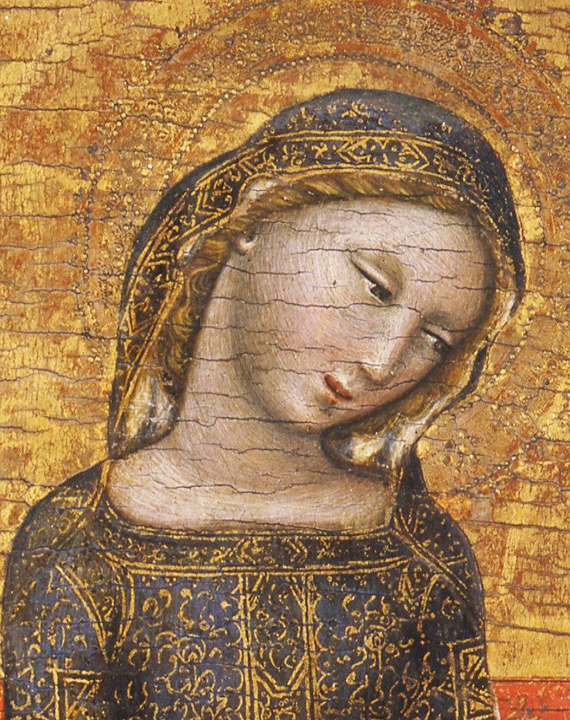 mun-sal-vache:
“Detail from The Madonna of Humility - Vitale da Bologna, 1353.
”