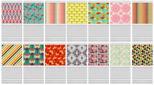 Patterned Wall Set - with and without mouldingCredit: Holy Simoly for the panelingDownload