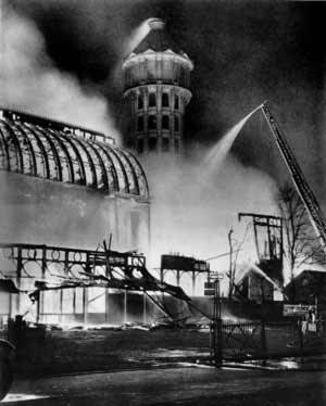 Image result for crystal palace fire 1936
