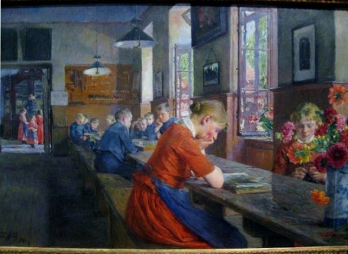the-flying-salmon:
“In the Lubeck Orphanage, 1894, Gotthard Kuehl (1850-1915), Germany
”