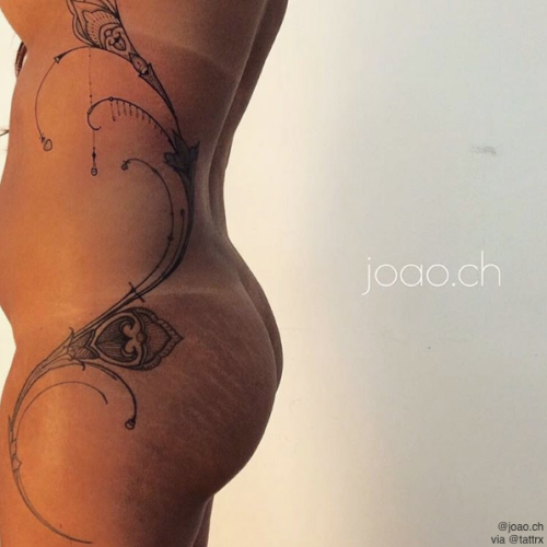 Tattoo tagged with: baroque, brasil, lines, effyourbeautystandards, brazil, tiger  stripes, geometric, bodypositivity, poc, joao chavez, line art, ornamental  