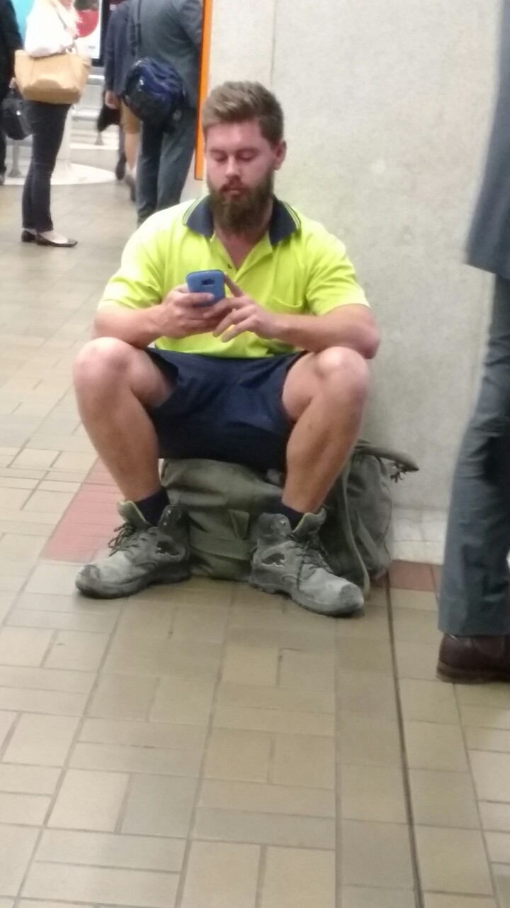 bondim2m:
“Cute beardy tradies waiting for the train
”