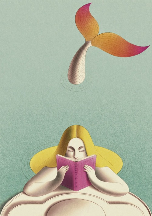 felixinclusis:
“bibliolectors: Cada mañana, antes de desayunar, la sirena lee un cuento (ilustración de Andrea Rivola)
”