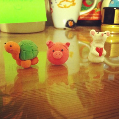 I’ve been working with polymer clay, and I’m quite happy with my creations. yay
