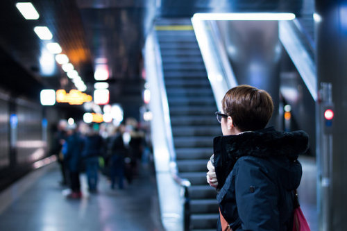 Subway girl on Flickr.