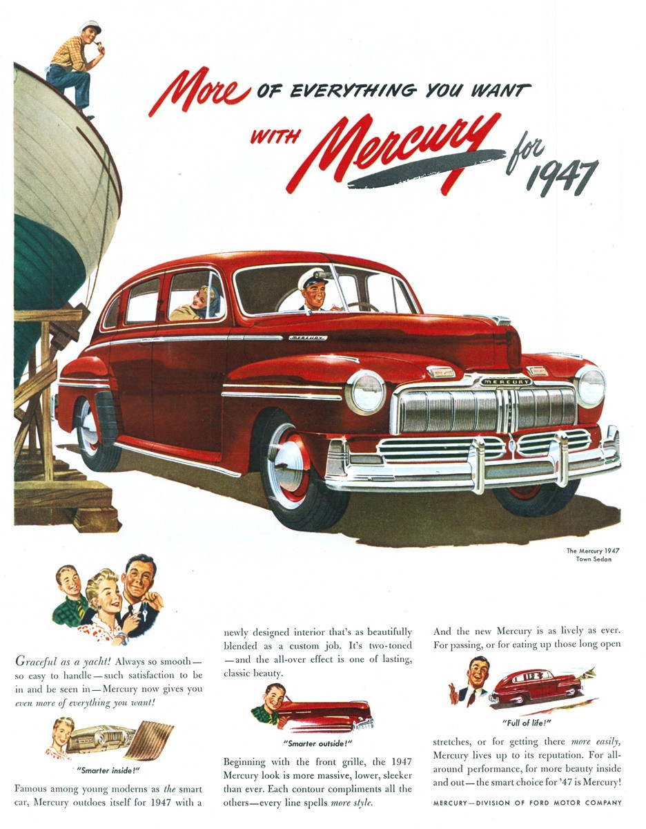 1947 Mercury Town Sedan - published in Life - April 21, 1947