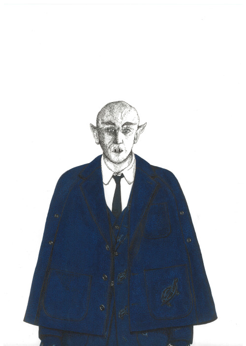 Count Orlok (Nosferatu) wearing Thom Browne Fall 2015 Collection
