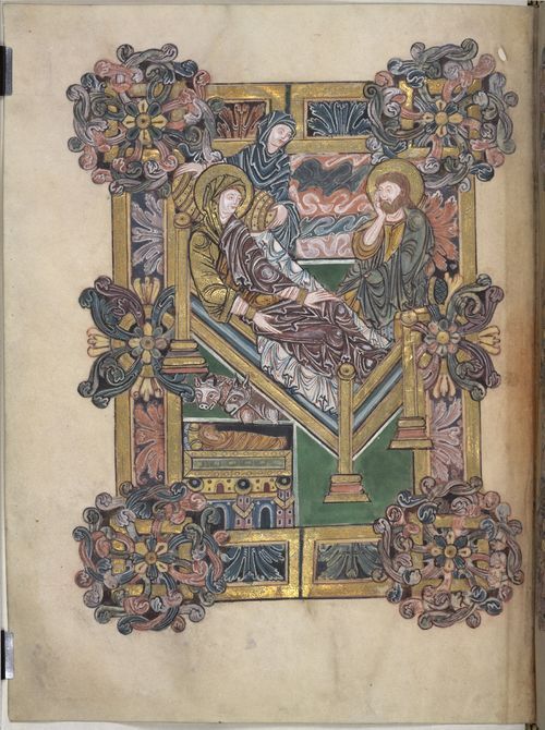 kutxx:
“2.
The Nativity. The Benedictional of St Æthelwold. (Anglo-Saxon Winchester School of illumination)
10th century, miniature, British Library, London
”