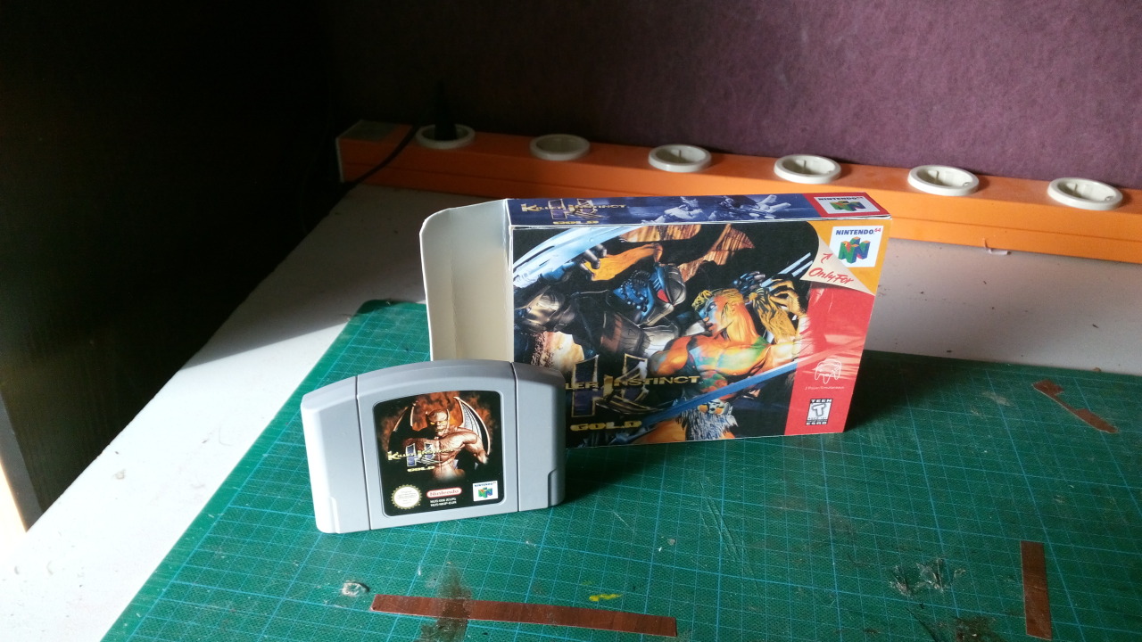 Finding myself doing paper-craft again :-)<br /><br /><br /><br /><br />
Making my own N64 Box´s.