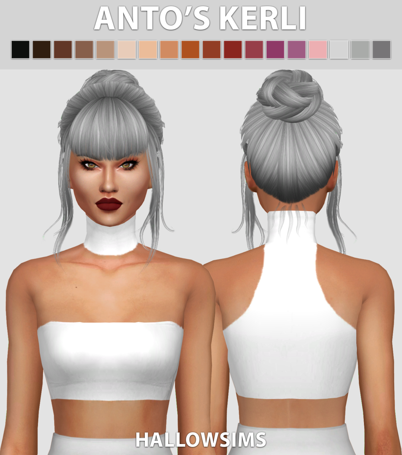 Anto’s Kerli
- Comes in 18 colours
- Smooth bone assignment.
- Hat compatible.
- All LOD’s.
- Few transparency issues.
- Mesh credits to Anto
Download Anto’s Kerli
Request by @breathingfarts ♥
CC used from @simpliciaty
- Caesar