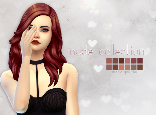 crazycupcakefr:
“ Hello everyone! I am back with some more matte lipsticks :) I deleted my mod folder and redownloaded (I just started) and I came up with this new model she is so pretty I think :)
• Base game compatible
• 11 swatches
• Texture may...