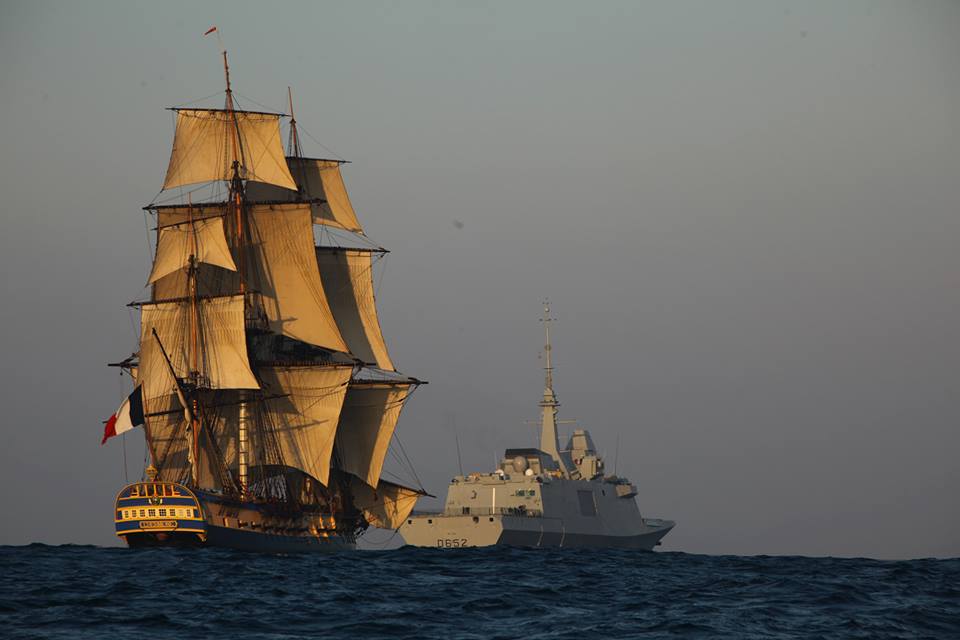 coeurdeausalee:
“The Hermione and the frigate Provence
”