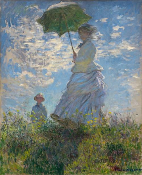 Ressam : Claude Oscar Monet (1840-1926)
Resmin Adi : Madame Monet and Her Son - Woman with parasol (1875)
Nerede : National Gallery of Art, Washington, ABD
Boyutu : 100 cm x 81 cm
Monet, Manet'in yönlendirmesiyle 1871 sonlarında Argenteuil'de kalacak...