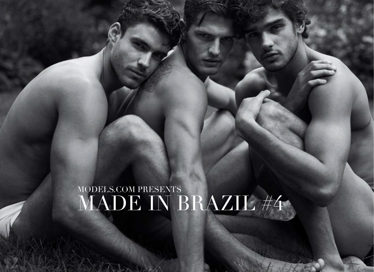 shining: “ Aw hell, since we’re showing skin today… @blogmib Caio, Diego and Marlon, the new Linda, Christy and Naomi! ”