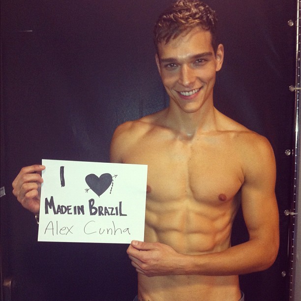 Alex Cunha shooting the new @armaniexchange campaign in NY today. Love!!! (Taken with instagram)