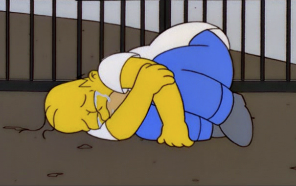 Image result for homer crying gif