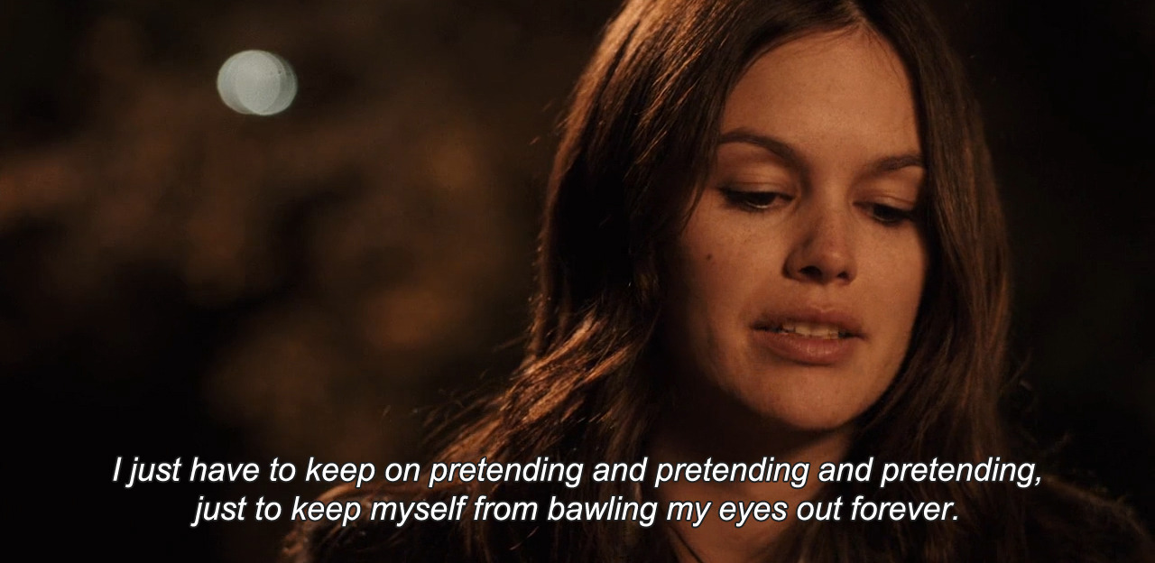 ― Waiting for Forever (2010)
“I just have to keep on pretending and pretending and pretending, just to keep myself from bawling my eyes out forever.”