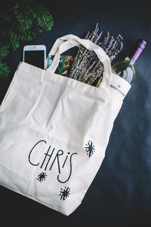 DIY GIft Wrap - Personalized Tote Bag