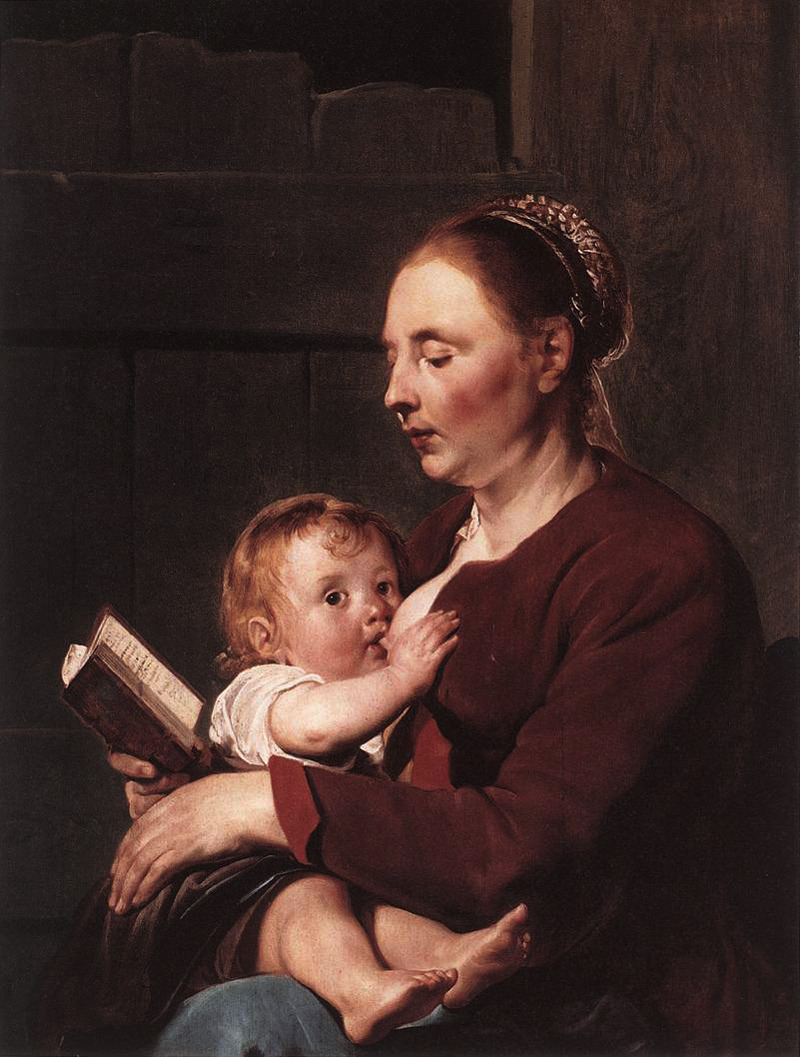 Mother and Child (1622). Pieter de Grebber (Dutch, c.1600–1652/1653). Oil on panel. Frans Hals Museum, Haarlem.
The picture is considered to be a representation of “caritas” or charity, generally portrayed as a woman with a bared breast surrounded by...