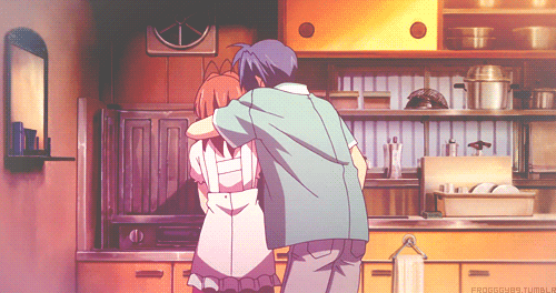 Image result for hug anime gif