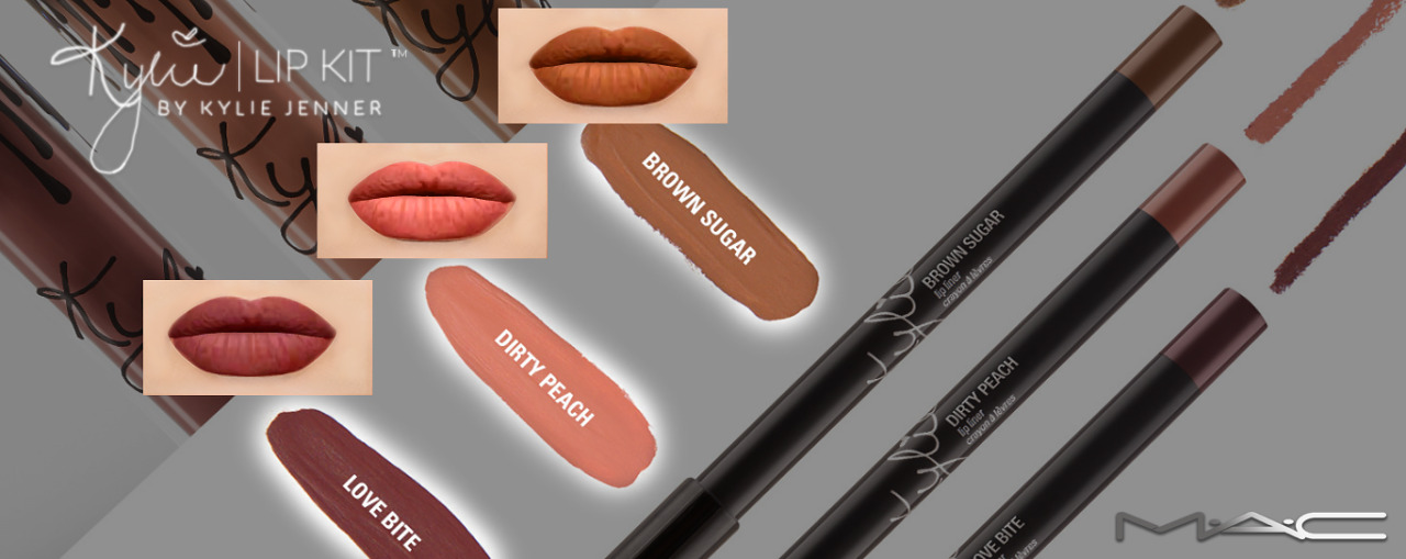 šäٻҾѺ Kylie Matte Liquid Lipstick & Lip Liner dirty peach