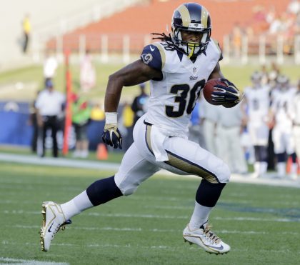 Todd Gurley made his preseason debut for the Los Angeles Rams (AP).