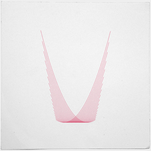 #509 Firebird – Parabolas, yeah! – http://bit.ly/Geometry-Daily-T-Shirts! – A new minimal geometric composition each day