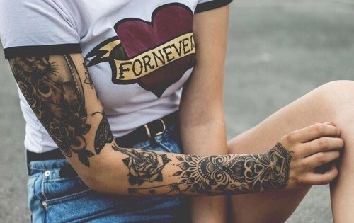 arm tattoo on Tumblr