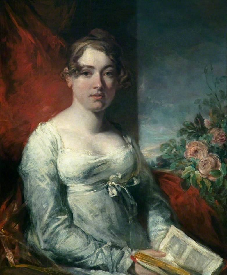 Mrs Peter de Wint. Peter de Wint (English, 1784-1849). Oil on canvas. Usher Gallery.
Harriet, shown here with open book in hand, met her husband through her brother, William Hilton, de Wint’s best friend. Her own life was given over to supporting and...
