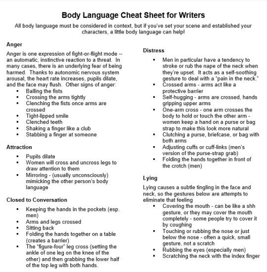 [Resource] Body Language Cheat Sheet Tumblr_mj2at2yuIw1s312m6o1_540