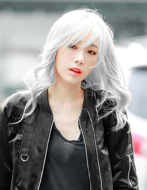Image result for taeyeon white hair