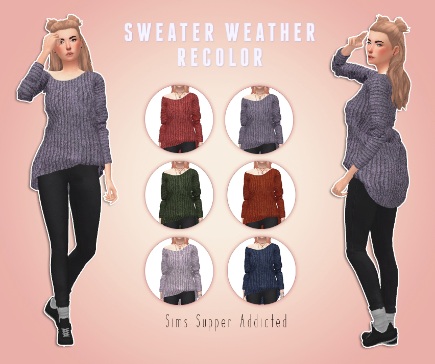 Heeeyyy simmers! Back at it again with new recolors!
• Mesh by sims4marigold (required!)
• 6 swatches
DOWNLOADenjoy (: