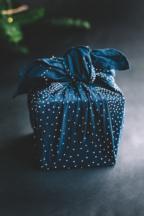 DIY Gift Wrap #2 - Easy Fabric “Furoshiki” Wrap (Using a Handkerchief)